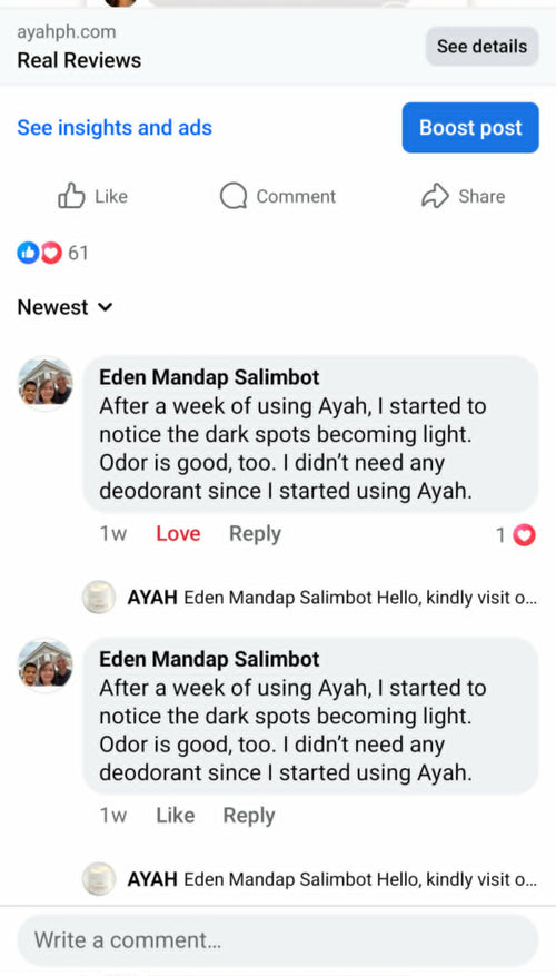 AYAH customer conversation